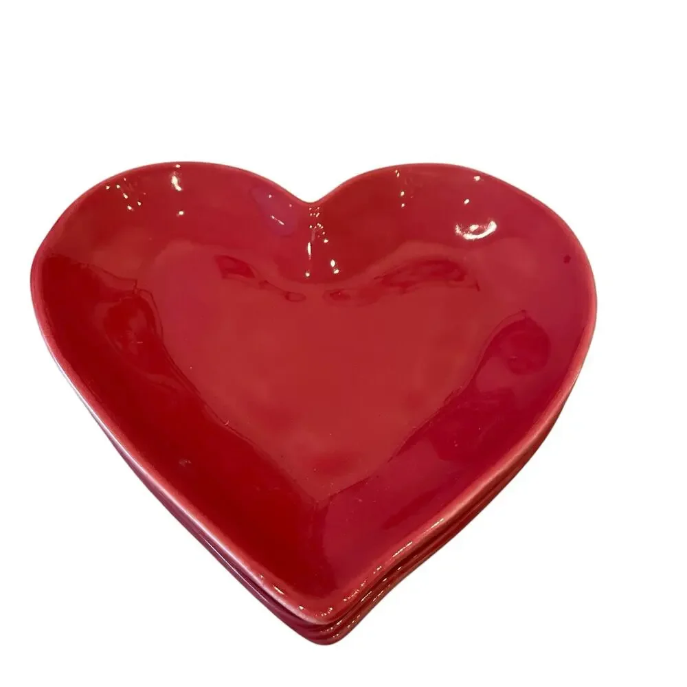 Copied -  New Target Threshold Pink Heart Melamine Dinner Plate Set of (4)